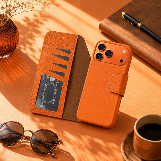 Elite Magic iPhone 17 Pro Max Leather Detachable Wallet Case