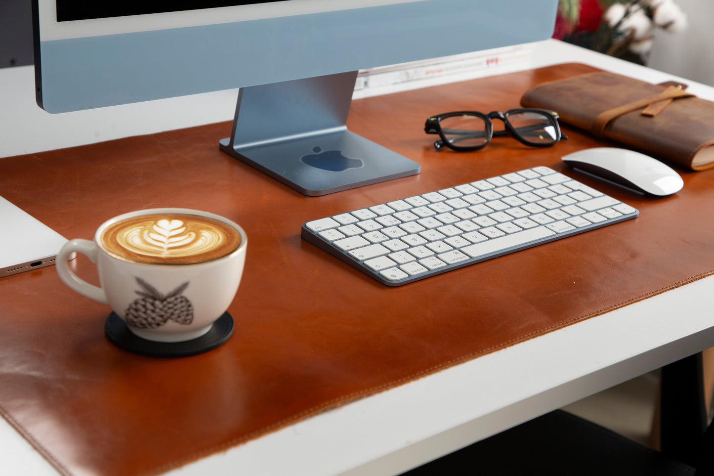 Leather Natural Desk Mat (91 cm x 48 cm)