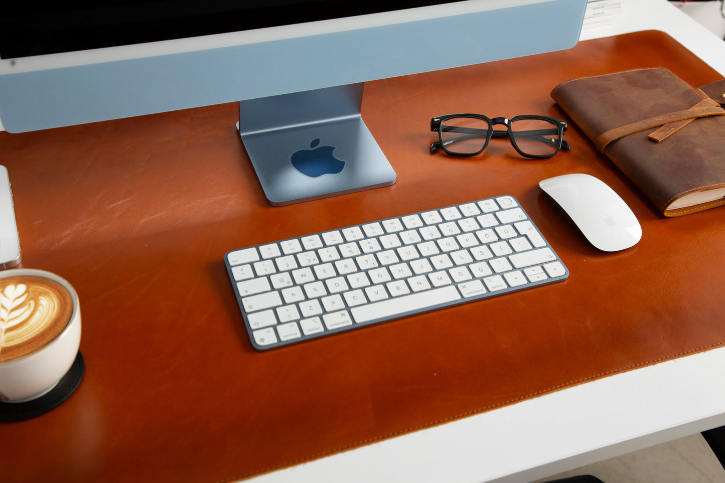Leather Natural Desk Mat (91 cm x 48 cm)