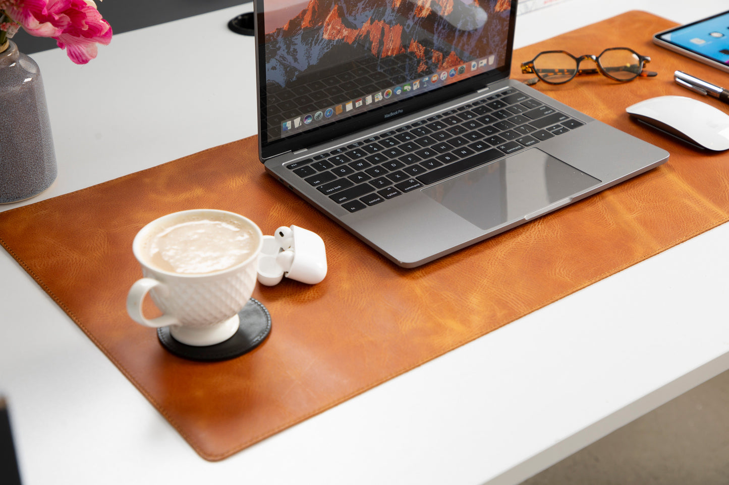 Leather Natural Desk Mat (91 cm x 48 cm)