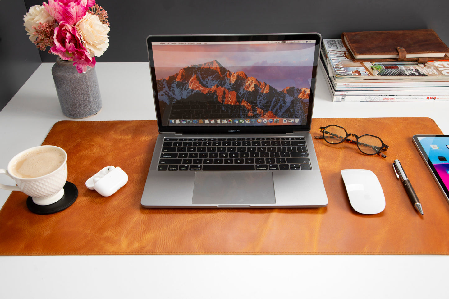 Leather Natural Desk Mat (91 cm x 48 cm)