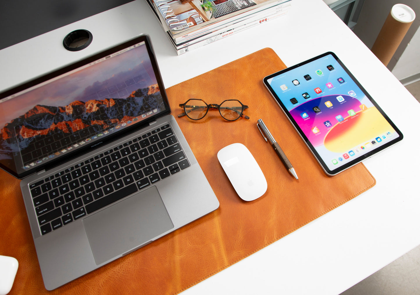 Leather Natural Desk Mat (91 cm x 48 cm)