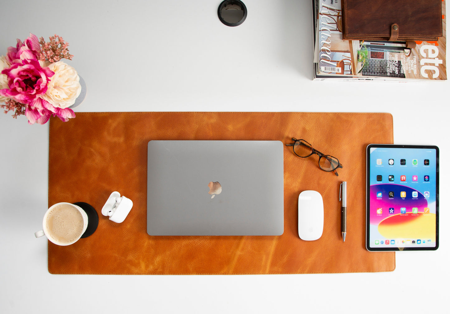 Leather Natural Desk Mat (91 cm x 48 cm)