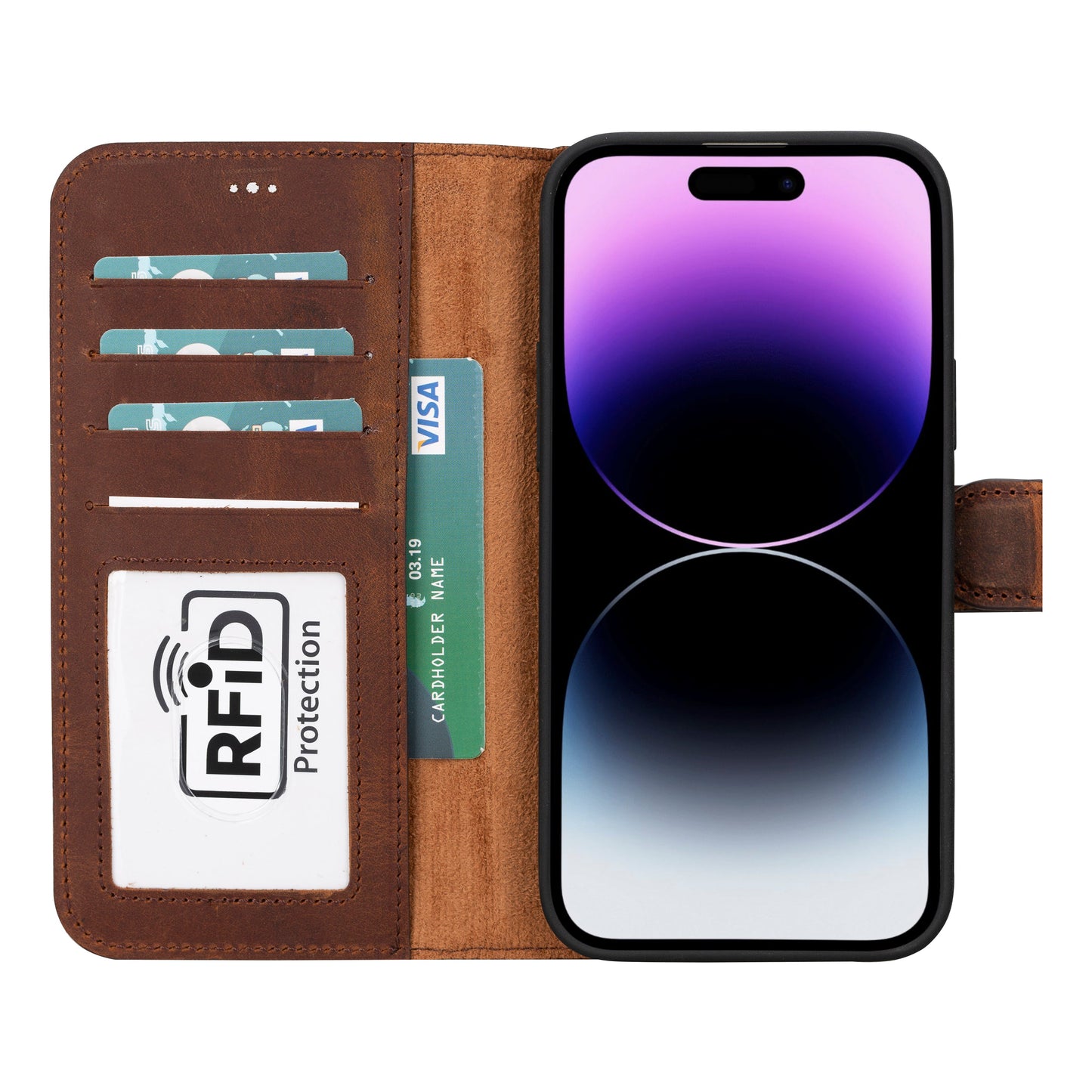 Magic iPhone 16 Series Leather Wallet Case