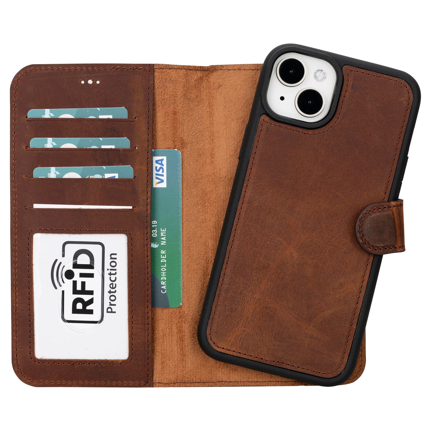 Magic iPhone 16 Series Leather Wallet Case