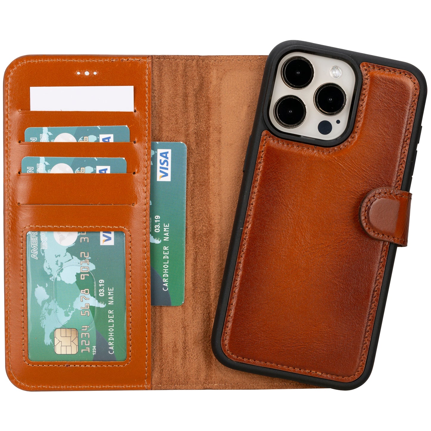 Magic iPhone 16 Series Leather Wallet Case