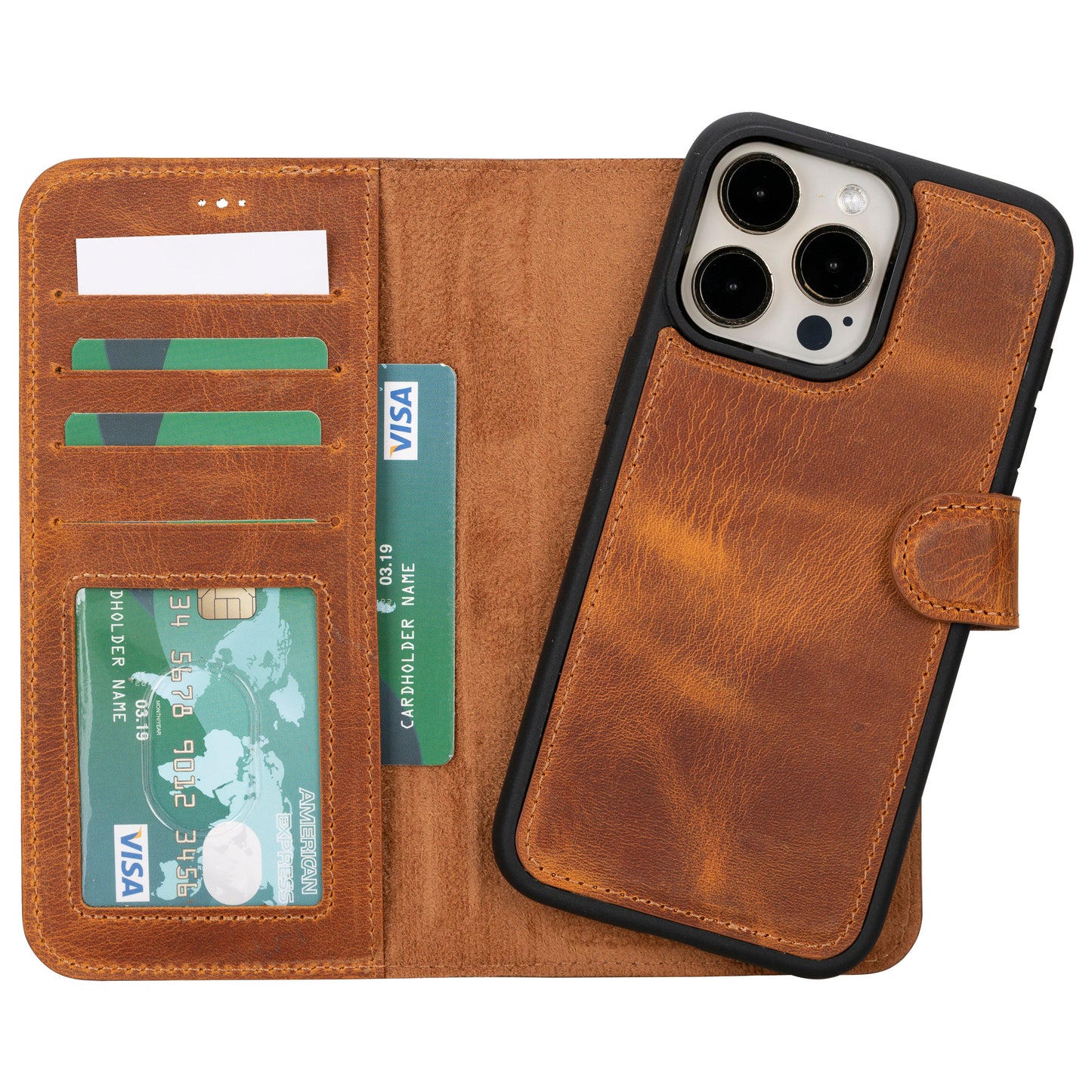 Magic iPhone 16 Series Leather Wallet Case