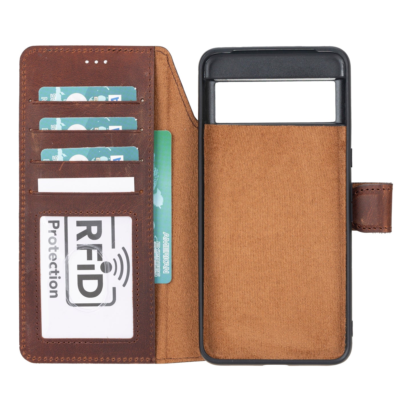 Magic Google Pixel 10 Detachable Leather Wallet Case