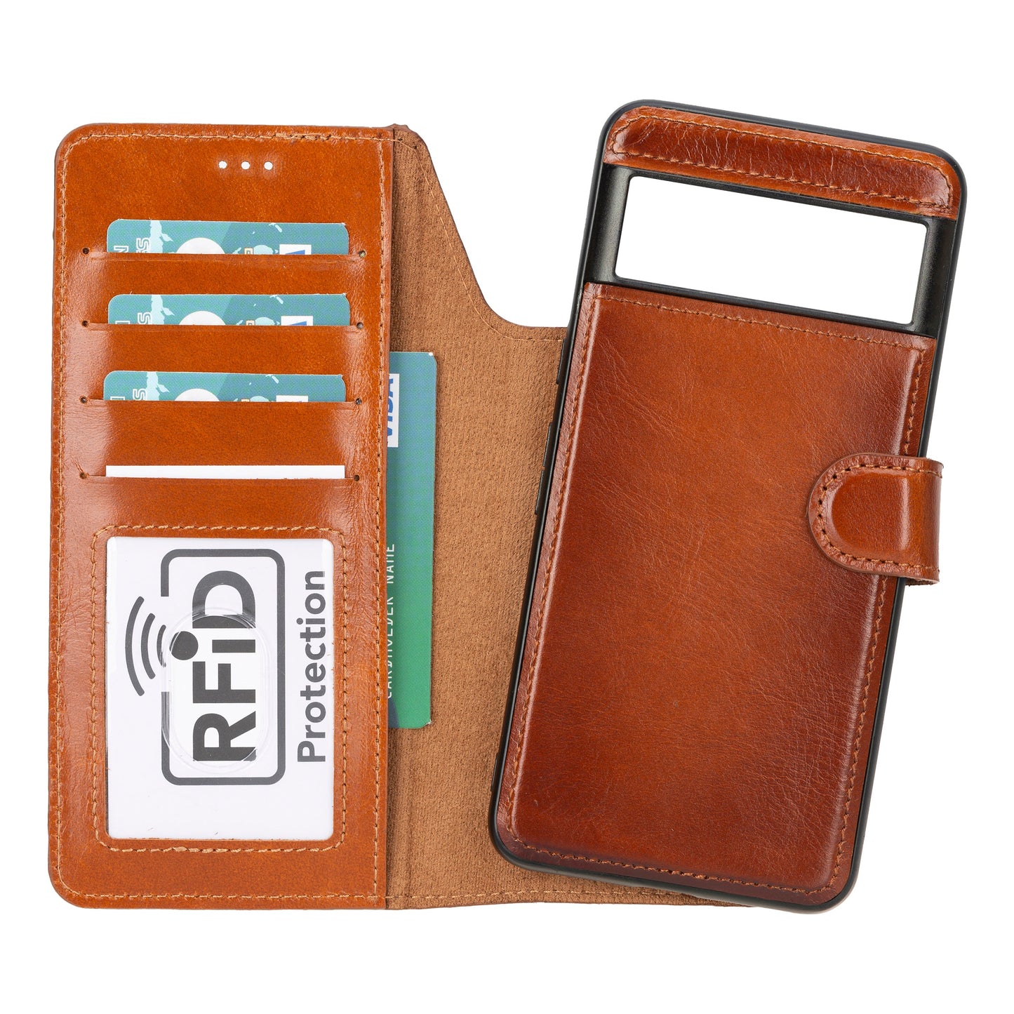 Magic Google Pixel 10 Detachable Leather Wallet Case