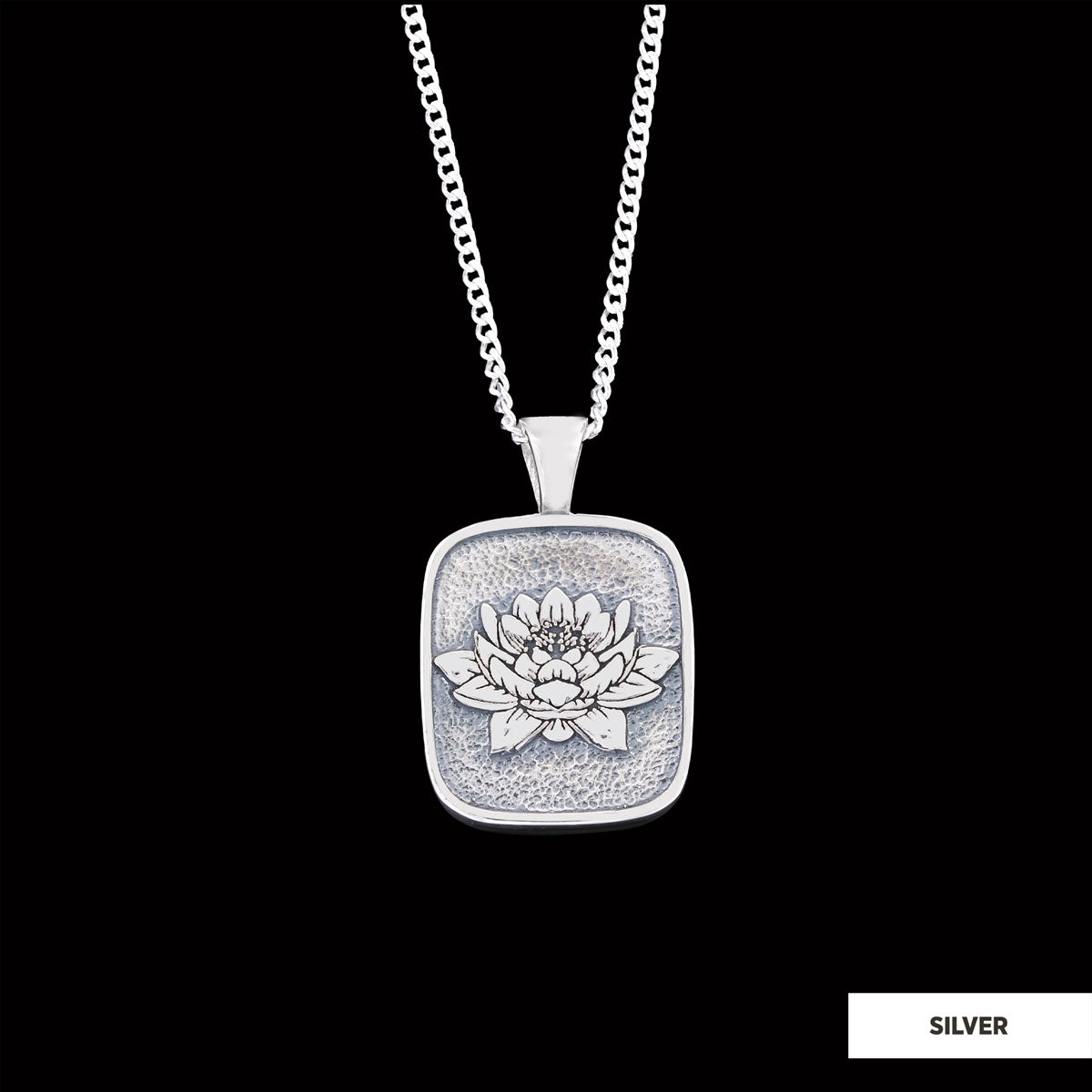 925 Sterling Lotus Flower Necklace, Birth Flower Lotus Necklace, Charm Lotus Jewelry, Women's Accessory, Gift for Women Silver