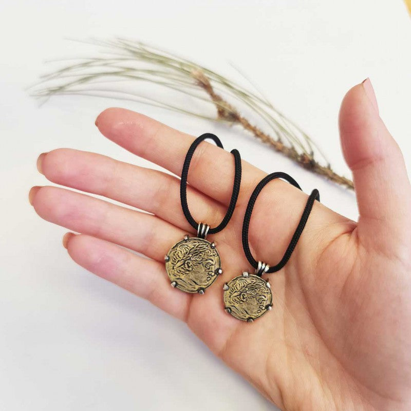 925 Sterling Silver Alexander the Great Coin Women Pendant by SWISS PLUS - Unique Design Women Pendants - view 6