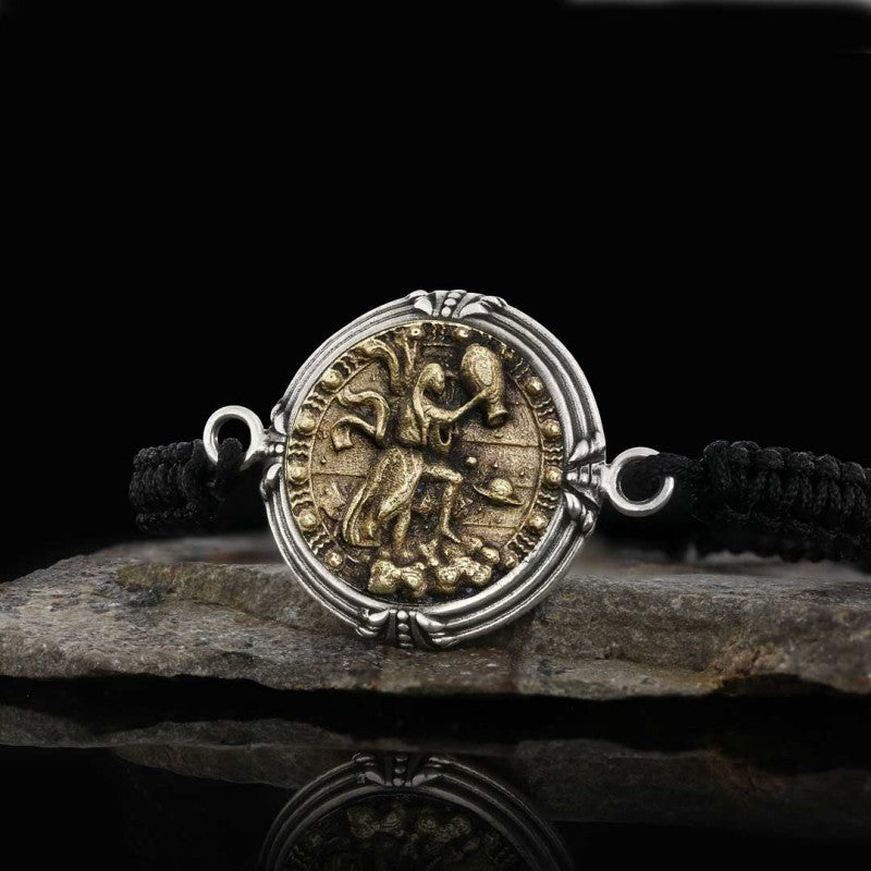 925 Sterling Silver Aquarius Bracelet by SWISS PLUS - Zodiac Collection - view 5