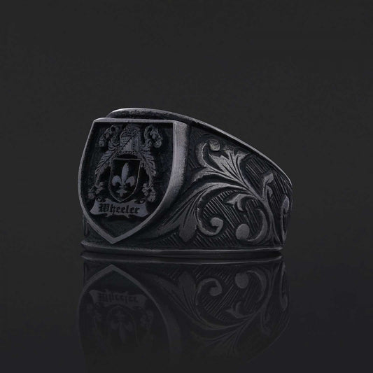 925 Sterling Silver Celtic Design Family Ring, Personalized Family Ring - view 2