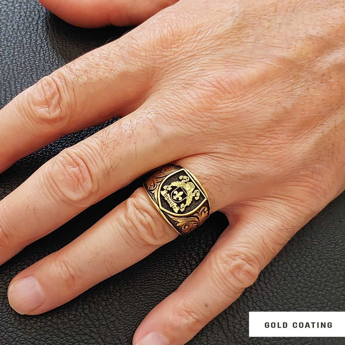 925 Sterling Silver Celtic Design Family Ring, Personalized Family Ring by SWISS PLUS - Family Collection - view 7