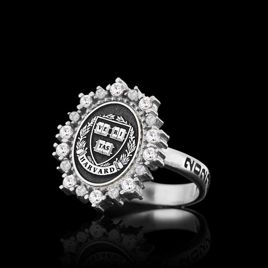925 Sterling Silver Design Harvard Women Ring - view 2