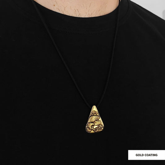 925 Sterling Silver Eagle Pendant Gold Coating