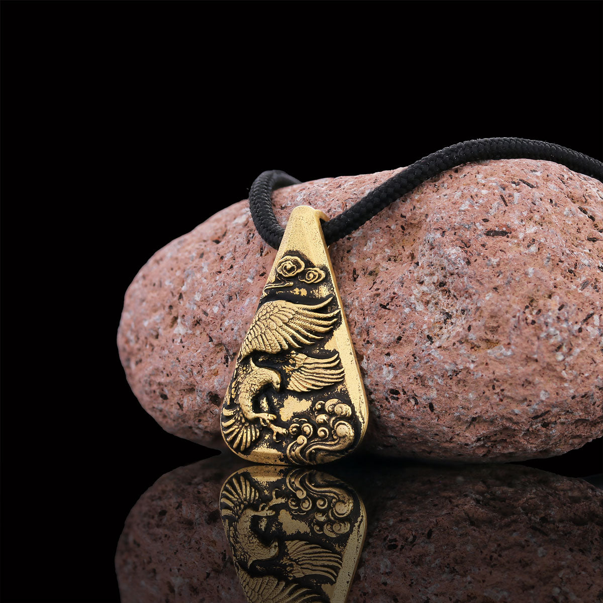925 Sterling Silver Eagle Pendant Gold Coating