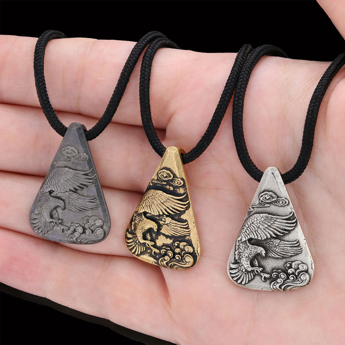 925 Sterling Silver Eagle Pendant Gold Coating