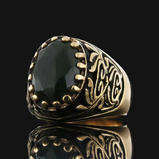 925 Sterling Silver Men Ring with Motif - view 2