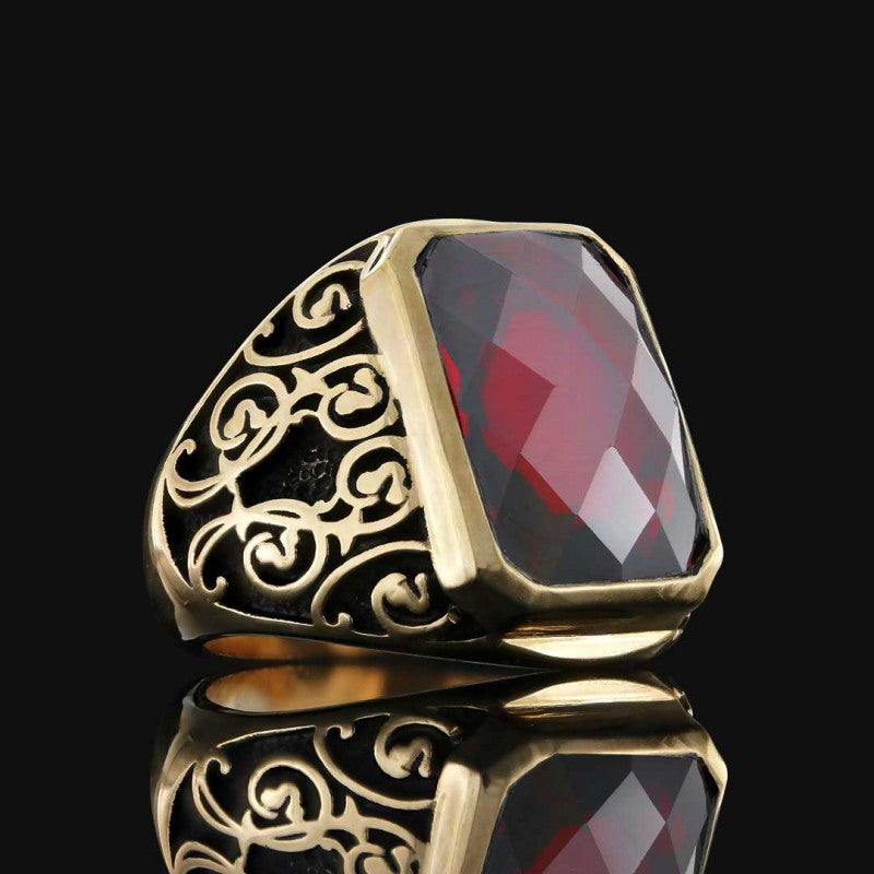 Special Design 925 Sterling Silver Men Ring by SWISS PLUS - Unique Design Rings - view 7