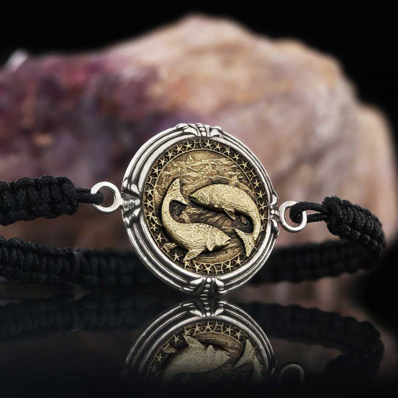 925 Sterling Silver Pisces Bracelet by SWISS PLUS - Zodiac Collection - view 6