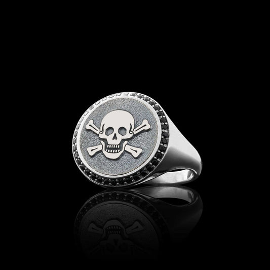 925 Sterling Silver Unique Design Women Skull Ring