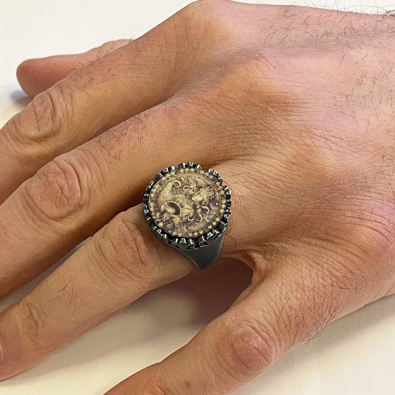 925 Sterling Silver Virgo Sign Ring