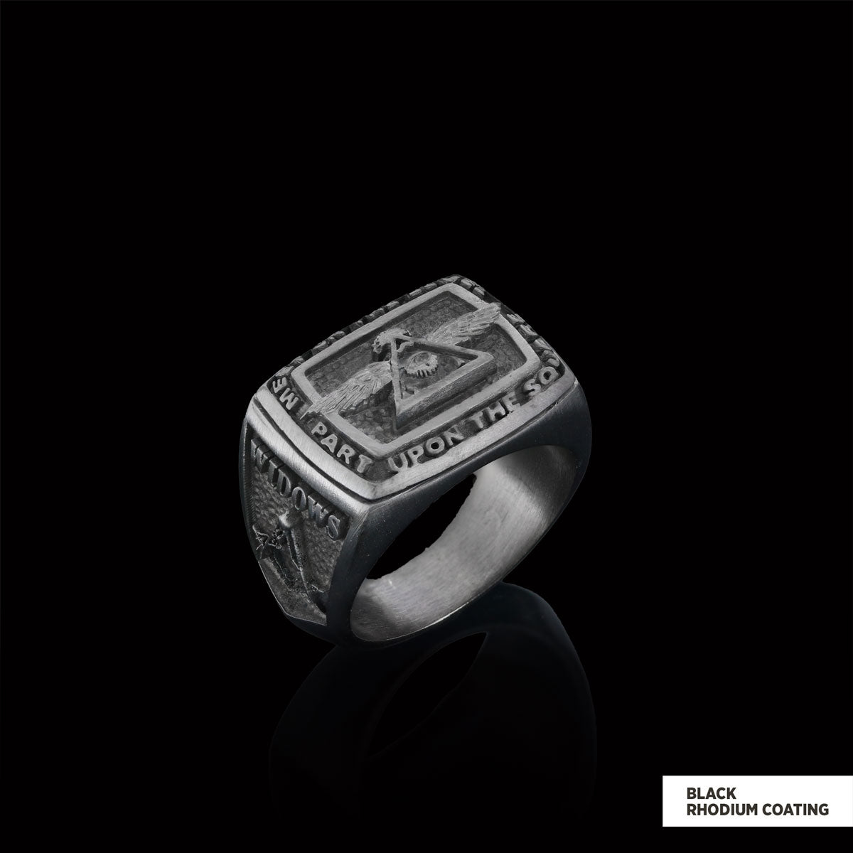 All Seeing Eye Ring, Signet Mason Ring, Mason Jewelry - view 4