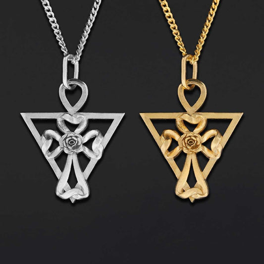 Amorc Mystic Cross Necklace, Rosicrucian Pendant, Spiritual Symbol Jewelry - view 2