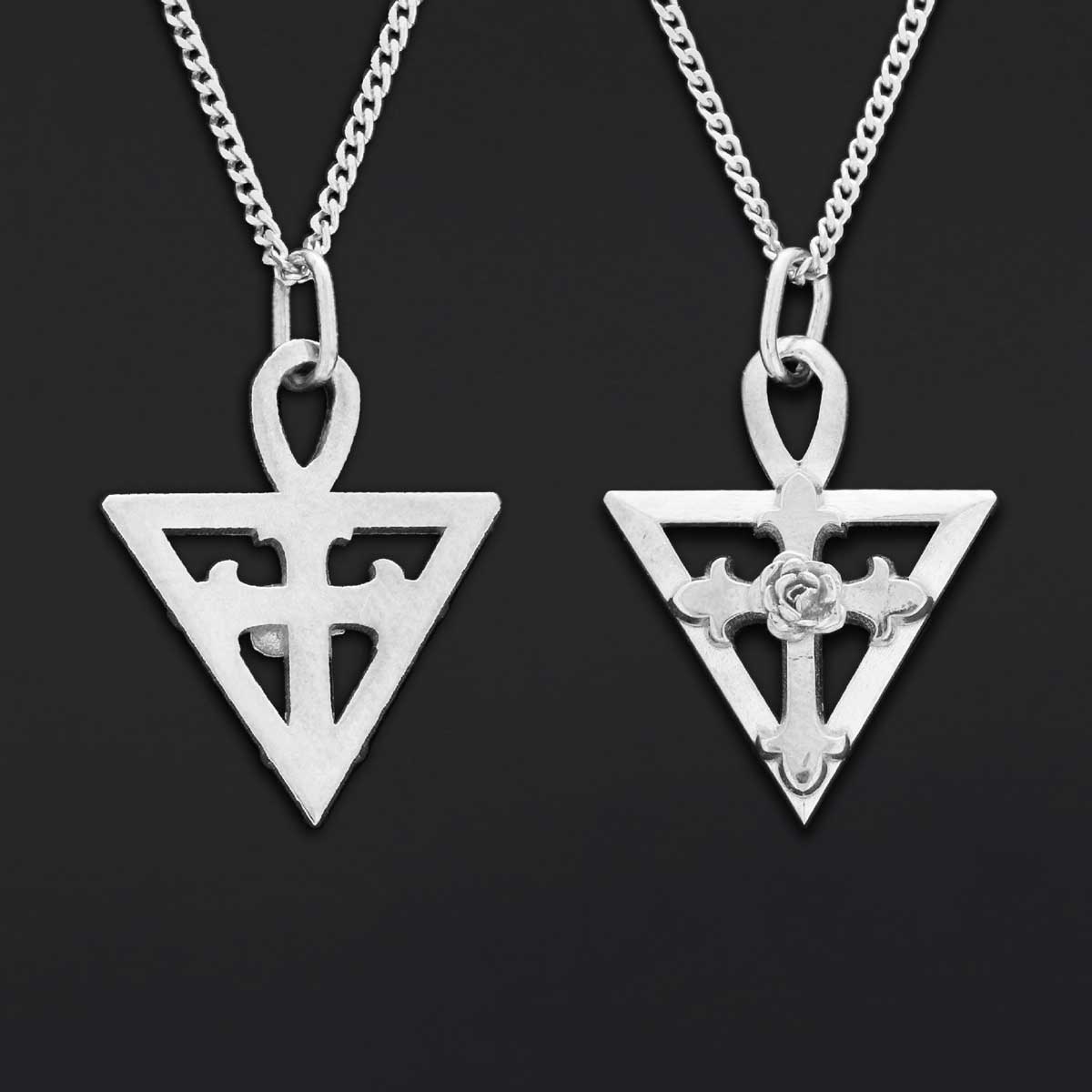 Amorc Rosae Crucis Pendant, Rosicrucian Necklace, Cross Necklace, Rosicrucian Amorc Jewelry - view 3