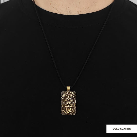 Ancient Warrior Pendant Gold Coating by SWISS PLUS - Unique Pendants & Cool Design Necklaces - view 2