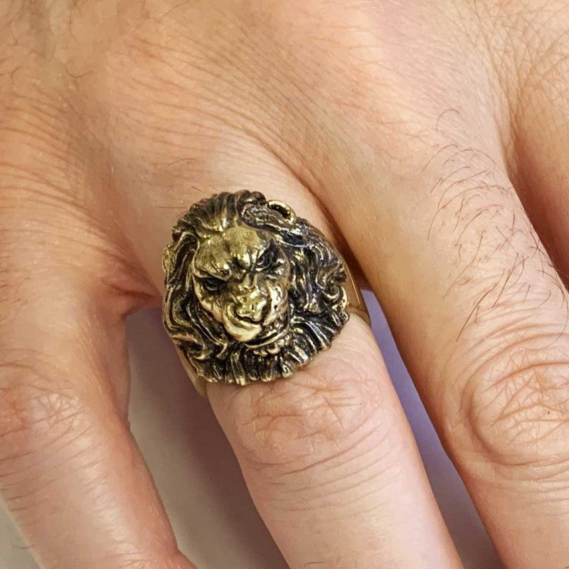 Angry Lion Ring by SWISS PLUS - Unique Design Rings - view 7