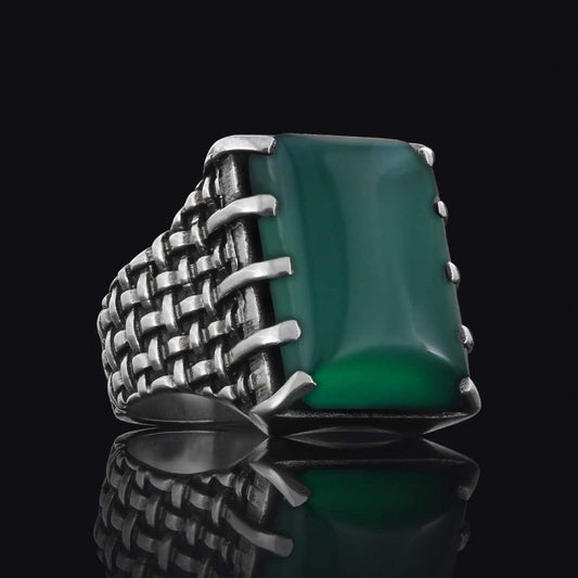 Arcana Silver Men Ring by SWISS PLUS - Unique Design Rings - view 2