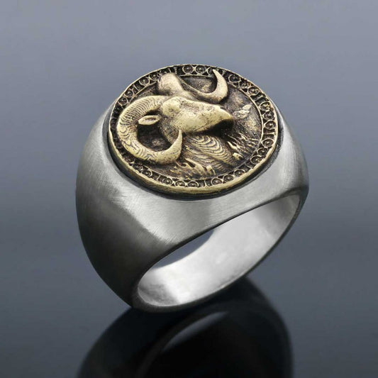 Aries Horoscope Ring - view 2