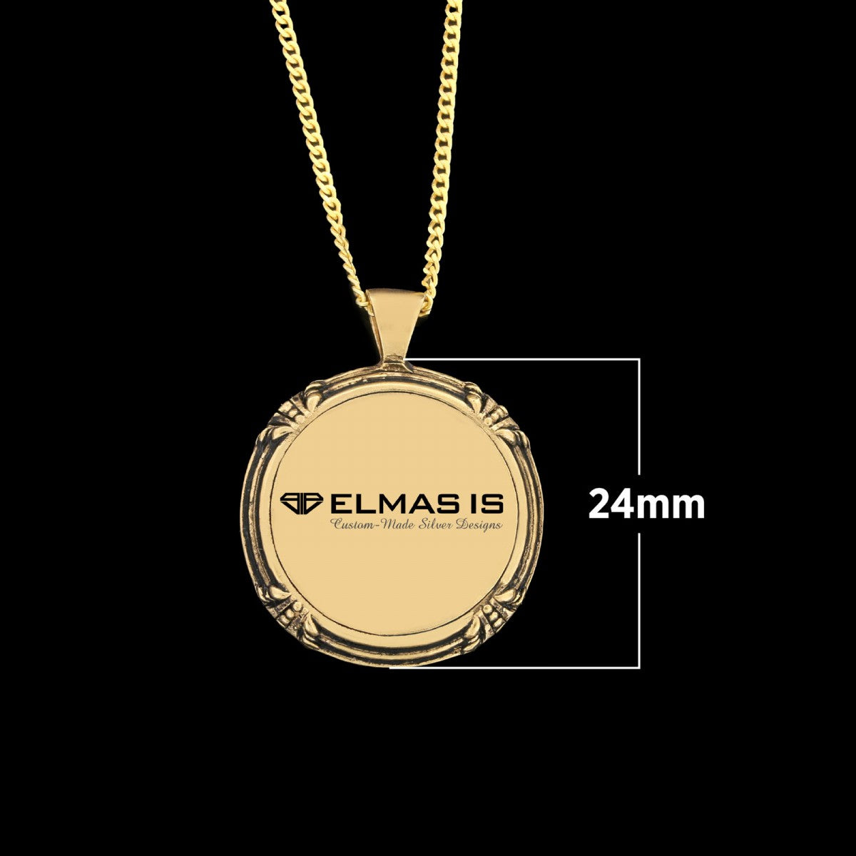 Ayetel Kursi Silver Necklace, Ayetel Kursi Pendant by SWISS PLUS - Islamic Collection - view 7