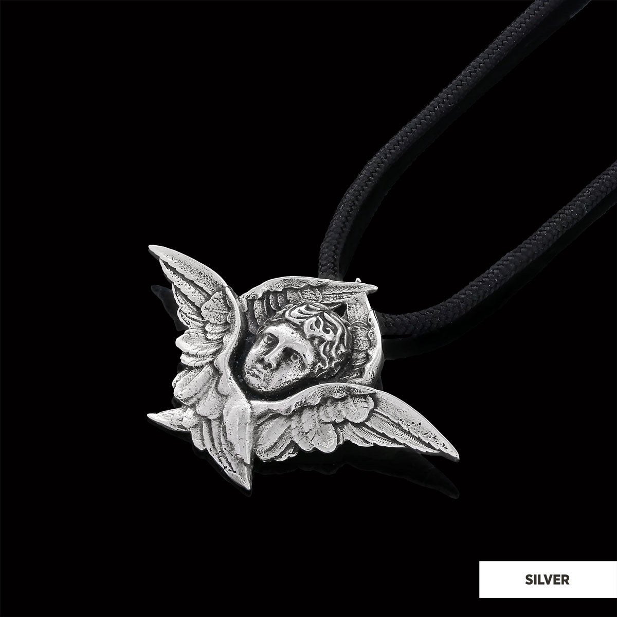 Baby Angel Pendant Silver