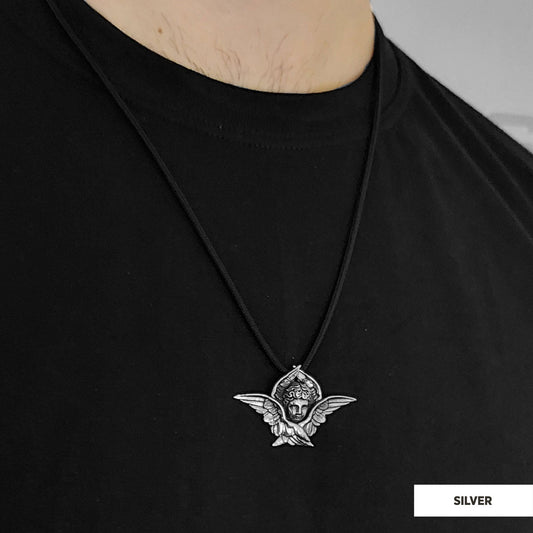 Baby Angel Pendant Silver - view 2