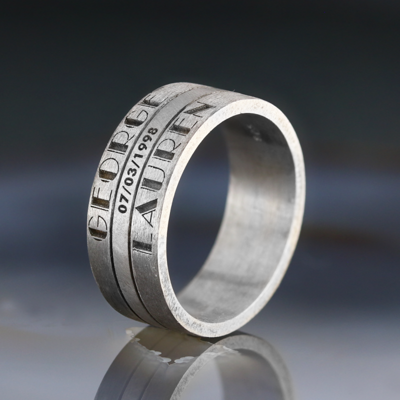 Memories Motto Band Ring