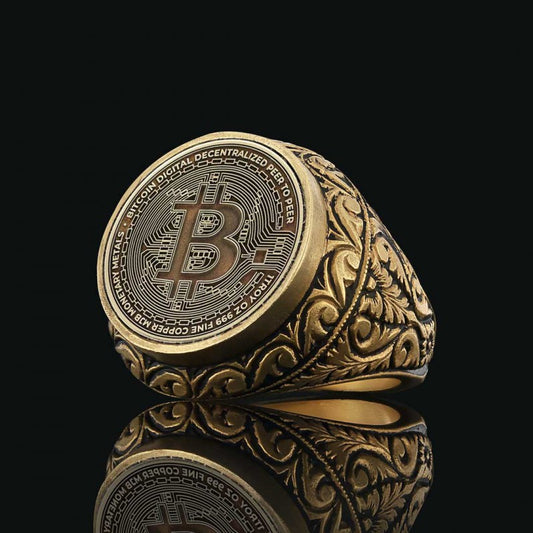 Bitcoin Souvenir Ring by SWISS PLUS - Bitcoin Jewelry Collection - view 2
