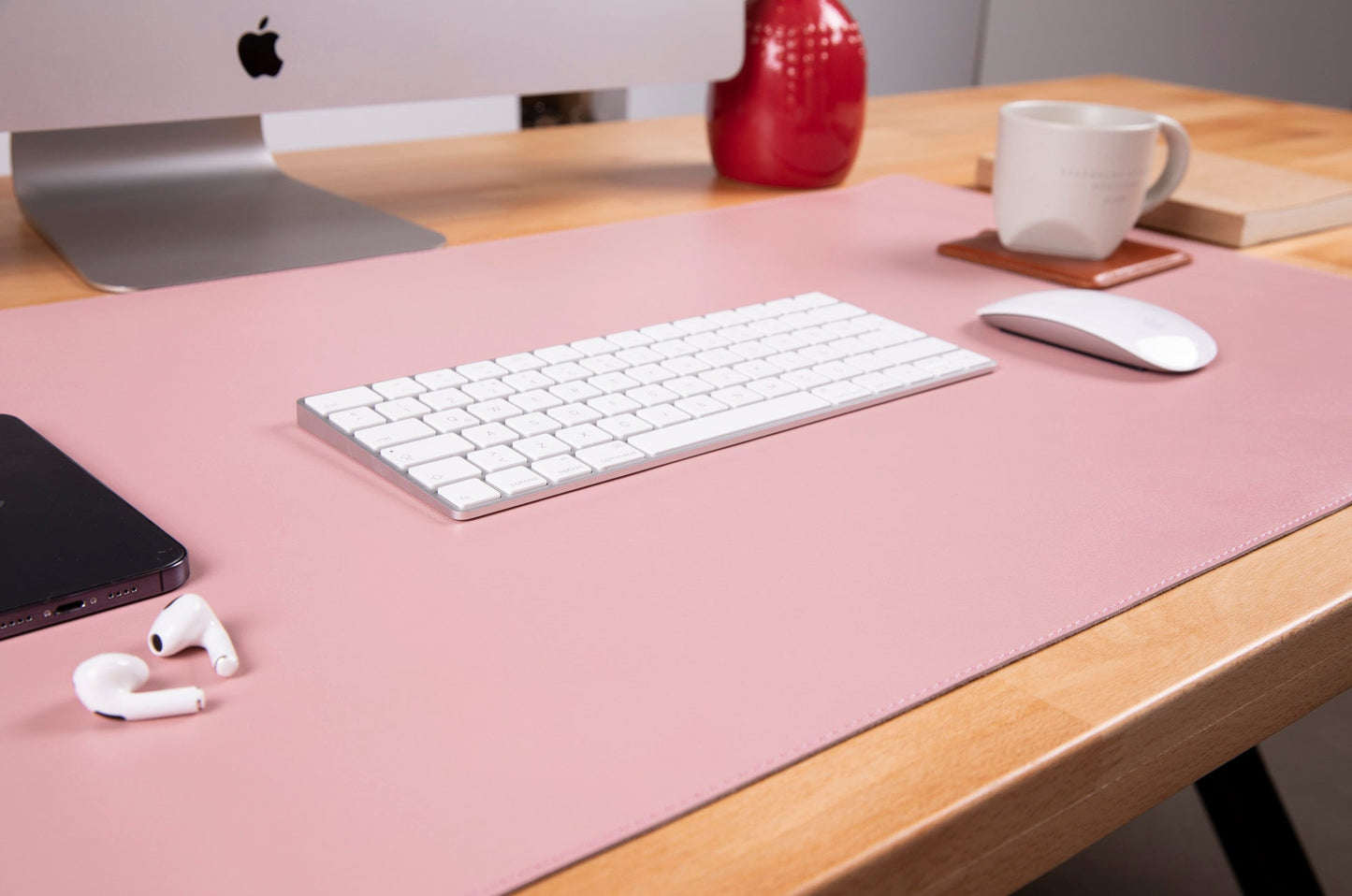 Natty Leather Natural Desk Mat (46 cm x 33 cm)