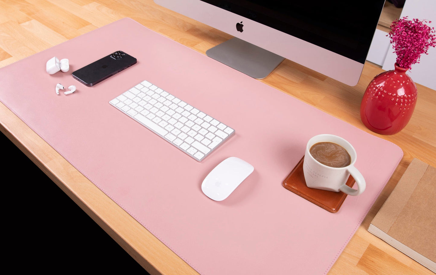Natty Leather Natural Desk Mat (46 cm x 33 cm)