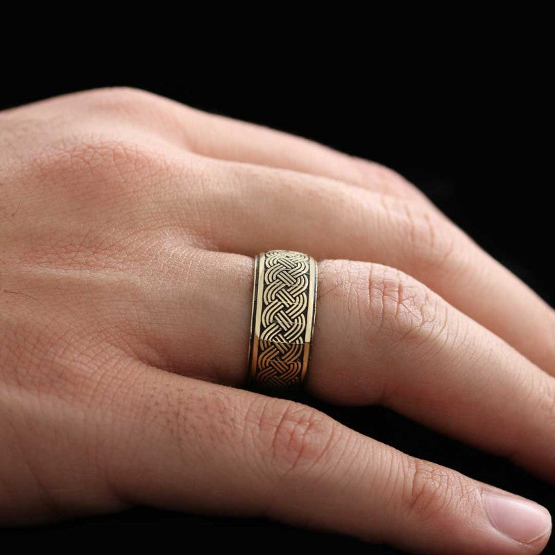 Braided Band Wheat Woven Wire Twisted Sterling Silver Wedding Ring