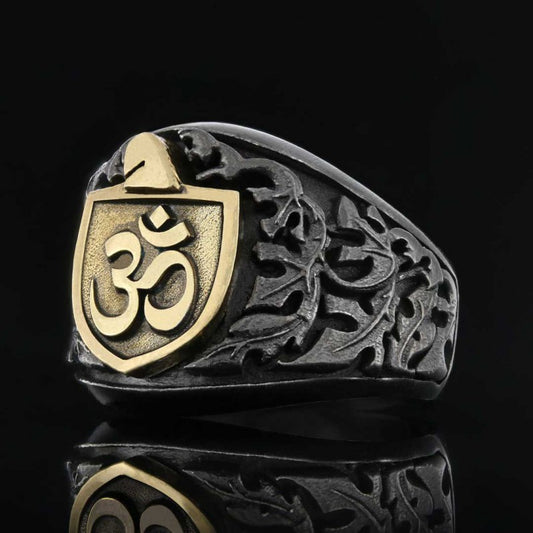 Om Buddha Ring by SWISS PLUS - Buddhist Jewelry Collection - view 2