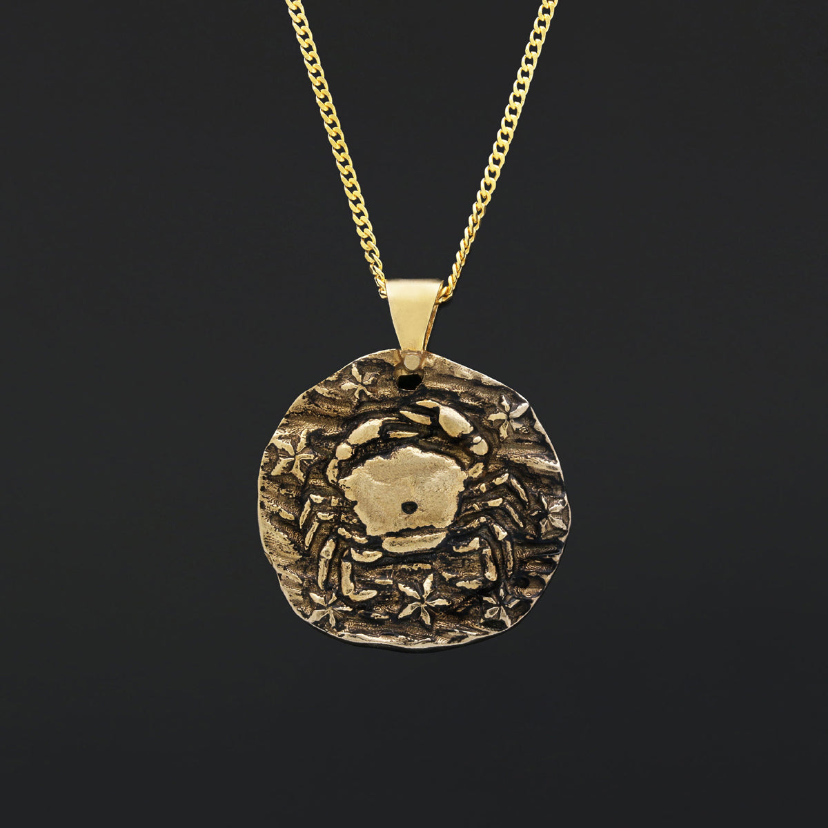 Cancer Horoscope Necklace, Zodiac Sign Pendant, Astrology Jewelry - view 4