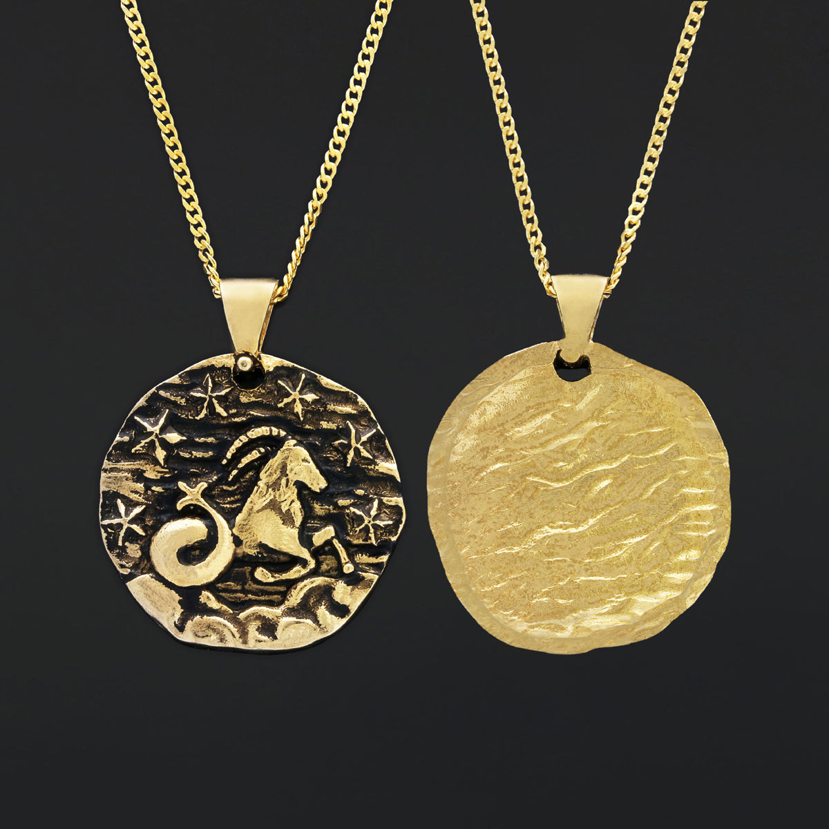 Capricorn Pendant, Elegant Zodiac Jewelry, Stylish Zodiac Capricorn Necklace - view 3