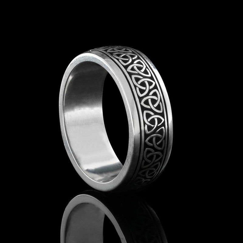Celtic Design Band Ring - view 4