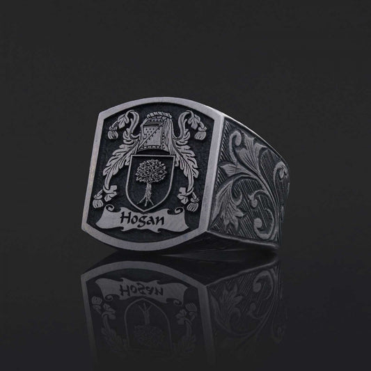 Celtic Design Family Ring, Personalized Heritage Crest Ring - view 2