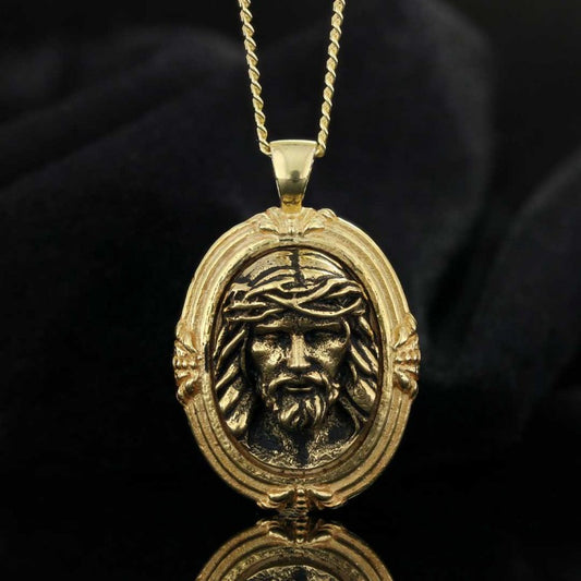 Silver Jesus Pendant - view 2