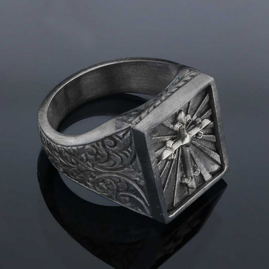 Christian Cross Ring - view 2