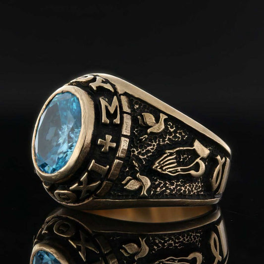 Stone With Christian Ring - view 2